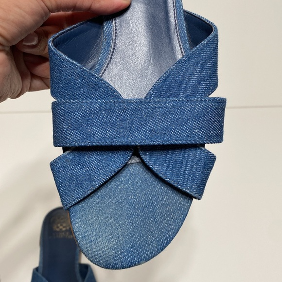 Vince Camuto Maydree Heeled Sandal in Blue Denim - Picture 5 of 13